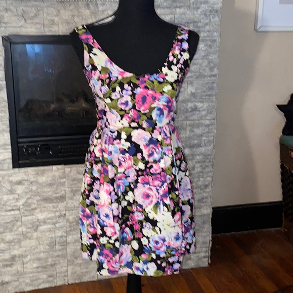 H&M Floral Sundress 36 European Size, Size 4 USA